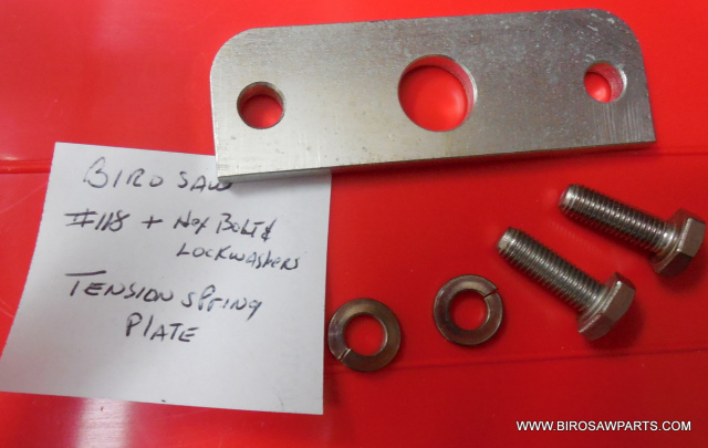 Tension Spring Plate Kit for Biro 11 & 22 Meat Saws. Replaces 118